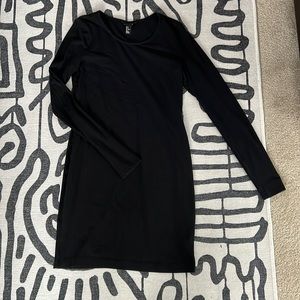 Long sleeve body con dress